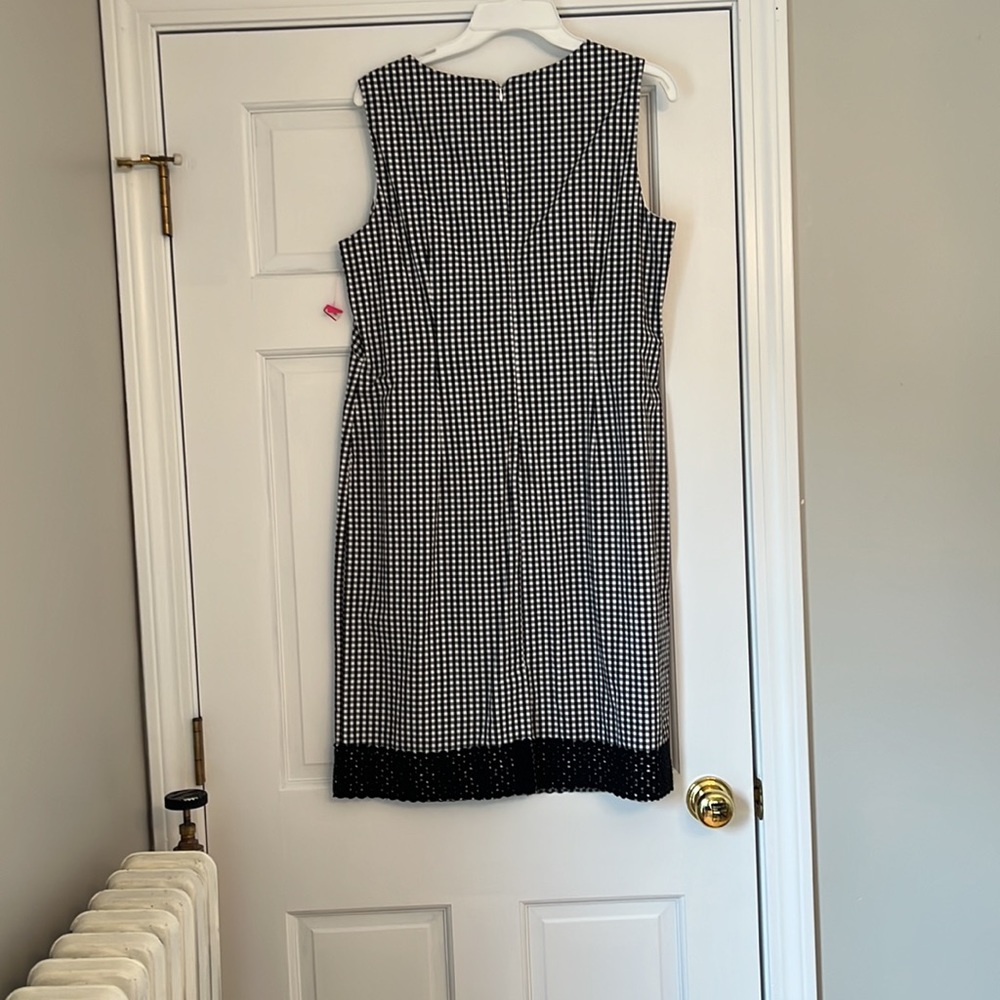 Talbots Petite Gingham Fully Lined Sleeveless Dre… - image 2